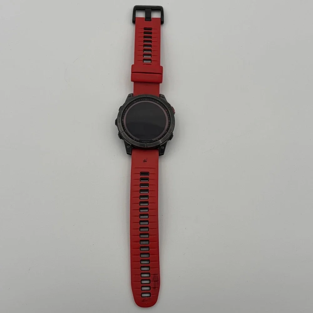 Garmin FENIX 7 Solar 51mm GPS Smartwatch - Black Red Band